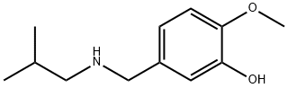 2-methoxy-5-{[(2-methylpropyl)amino]methyl}phenol Struktur