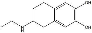 2,3-Naphthalenediol,6-(ethylamino)-5,6,7,8-tetrahydro-(9CI) Struktur