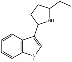 1H-Indole,3-(5-ethyl-2-pyrrolidinyl)-(9CI) Struktur