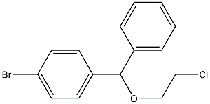 p-Bromobenzhydryl 2-Chloroethyl Ether Struktur