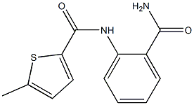 2-Thiophenecarboxamide,N-[2-(aminocarbonyl)phenyl]-5-methyl-(9CI) Struktur