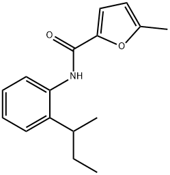 2-Furancarboxamide,5-methyl-N-[2-(1-methylpropyl)phenyl]-(9CI) Struktur