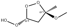 Hydroperoxide, (3R,5R)-5-methoxy-5-methyl-1,2-dioxolan-3-yl, rel- (9CI) Struktur