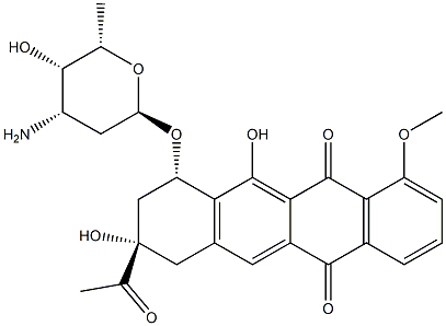 11-deoxydaunomycin Struktur