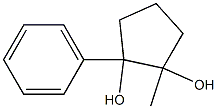 1,2-Cyclopentanediol,1-methyl-2-phenyl-(9CI) Struktur