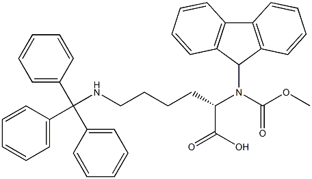 Fmoc-Lys(Trt)-OH Struktur