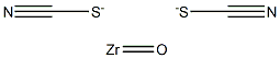 Bis(thiocyanic acid)oxozirconium(IV) salt Struktur