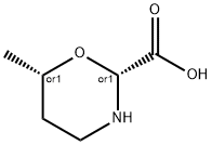 2H-1,3-Oxazine-2-carboxylicacid,tetrahydro-6-methyl-,(2R,6S)-rel-(9CI) Struktur