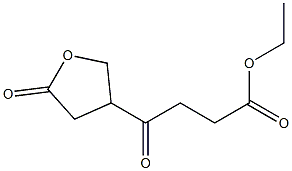 Tetrahydro-γ,5-dioxo-3-furanbutanoic acid ethyl ester Struktur