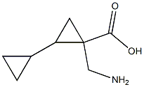 [1,1-Bicyclopropyl]-2-carboxylicacid,2-(aminomethyl)-(9CI) Struktur