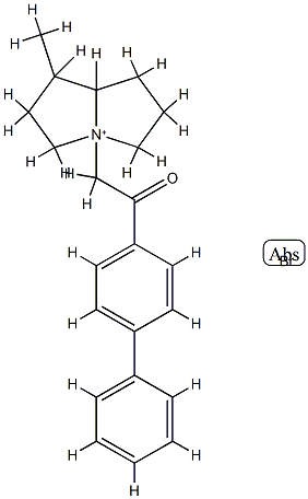 N-4-phenylphenacylheliotridanium Struktur