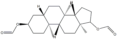 5α-Androstane-3α,17β-diol diformate Struktur