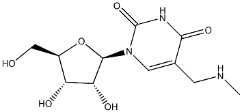 5-methylaminomethyluridine Struktur