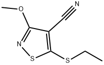 4-Isothiazolecarbonitrile,5-(ethylthio)-3-methoxy-(9CI) Struktur