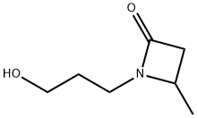 2-Azetidinone,1-(3-hydroxypropyl)-4-methyl-(9CI) Struktur