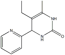 2(1H)-Pyrimidinone,5-ethyl-3,4-dihydro-6-methyl-4-(2-pyridinyl)-(9CI) Struktur