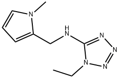 1H-Tetrazol-5-amine,1-ethyl-N-[(1-methyl-1H-pyrrol-2-yl)methyl]-(9CI) Struktur