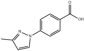 4-(3-methyl-1H-pyrazol-1-yl)benzoic acid Struktur