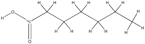 HEPTANOIC ACID-CARBOXY-14C Struktur