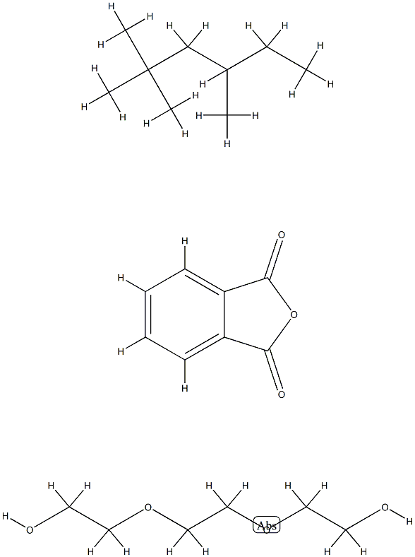 1,3-Isobenzofurandione, polymer with 2,2-1,2-ethanediylbis(oxy)bisethanol, 3,5,5-trimethylhexyl ester Struktur