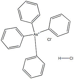 tetraphenylarsonium chloride, compound with hydrochloric acid (1:1) Struktur