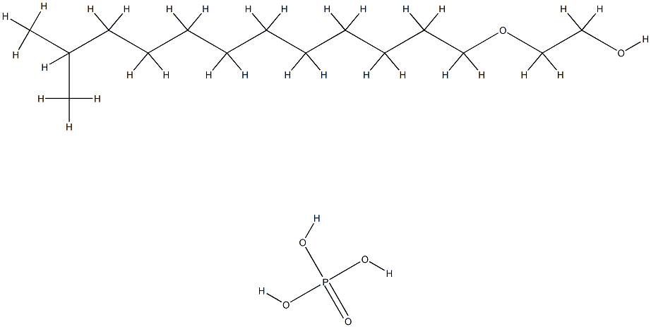 Poly(oxy-1,2-ethanediyl), .alpha.-isotridecyl-.omega.-hydroxy-, phosphate Struktur