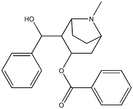 3-Benzoyloxy-8-methyl-α-phenyl-8-azabicyclo[3.2.1]octane-2-methanol Struktur