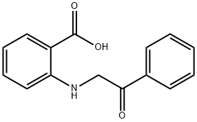 2-[(2-oxo-2-phenylethyl)amino]benzoic acid Struktur