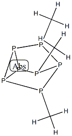 Heptaphosphatricyclo[2.2.1.02,6heptane, trimethyl- Struktur