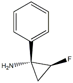 Cyclopropanamine, 2-fluoro-1-phenyl-, (1R,2S)-rel- (9CI) Struktur