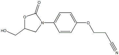 (p-Cyano-2 ethoxyphenyl)-3 hydroxymethyl-5 oxazolidinone-2 [French] Struktur