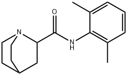 1-Azabicyclo[2.2.2]octane-2-carboxamide,N-(2,6-dimethylphenyl)-(9CI) Struktur