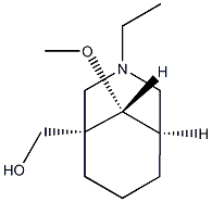 3-Azabicyclo[3.3.1]nonane-1-methanol,3-ethyl-9-methoxy-,(1R,5S,9S)-rel-(9CI) Struktur