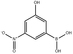 3-Hydroxy-5-nitrophenylboronic acid Struktur