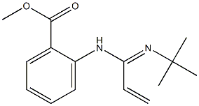 methyl 2-[(C-ethenyl-N-tert-butyl-carbonimidoyl)amino]benzoate Struktur