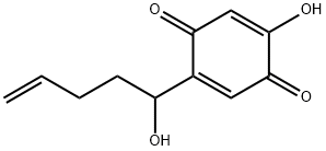 2,5-Cyclohexadiene-1,4-dione,2-hydroxy-5-(1-hydroxy-4-pentenyl)-(9CI) Struktur