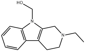 9H-Pyrido[3,4-b]indole-9-methanol,2-ethyl-1,2,3,4-tetrahydro-(9CI) Struktur