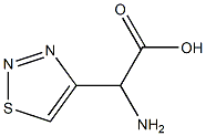 1,2,3-Thiadiazole-4-aceticacid,alpha-amino-(9CI) Struktur