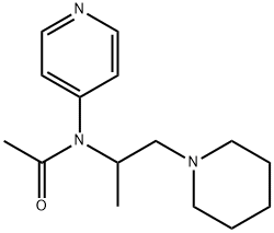 N-(1-METHYL-2-(1-PIPERIDINYL)ETHYL)-N-4-PYRIDINYLACETAMIDE) Struktur