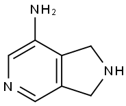 1H-Pyrrolo[3,4-c]pyridin-7-amine,2,3-dihydro-(9CI) Struktur