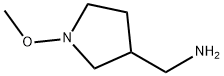 3-Pyrrolidinemethanamine,N-methoxy-(9CI) Struktur