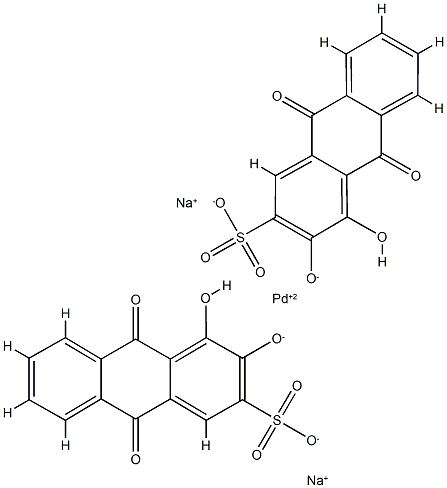 palladium sulfonated alizarine|