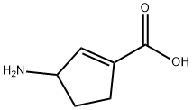 1-Cyclopentene-1-carboxylicacid,3-amino-(9CI) Struktur