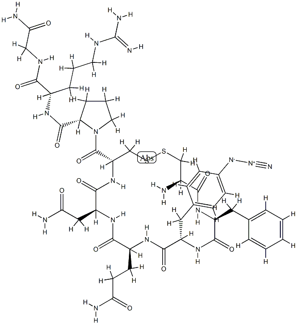 argipressin, Phe(2)-(4-azido)Phe(3)- Struktur