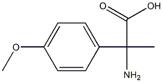 2-amino-2-(4-methoxyphenyl)propanoic acid Struktur