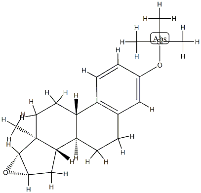 [[16β,17β-Epoxyestra-1,3,5(10)-trien-3-yl]oxy]trimethylsilane Struktur