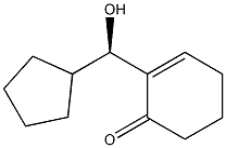 2-Cyclohexen-1-one,2-[(R)-cyclopentylhydroxymethyl]-(9CI) Struktur