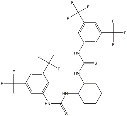 N,N'-(1R,2R)-1,2-cyclohexanediyl bis[N'-[3,5-bis(trifluoroMethyl)phenyl)] -Thiourea Struktur