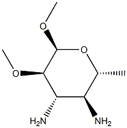 alpha-D-Glucopyranoside,methyl3,4-diamino-3,4,6-trideoxy-2-O-methyl-(9CI) Struktur