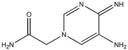 1(4H)-Pyrimidineacetamide,5-amino-4-imino-(9CI) Struktur